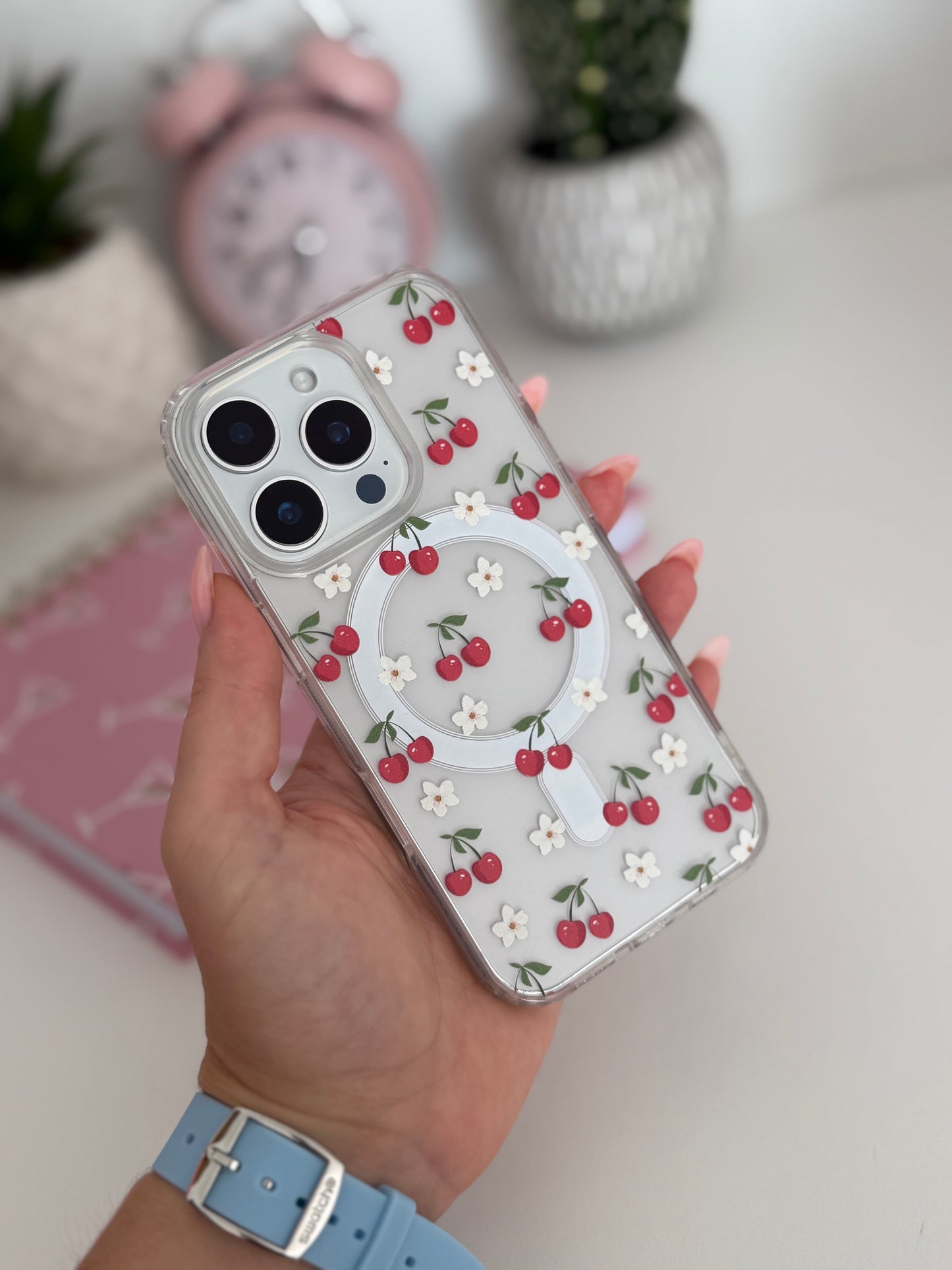 Silicone iPhone Cherry Blossom Case
