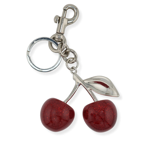 Cherry Keychain – Red with Silver