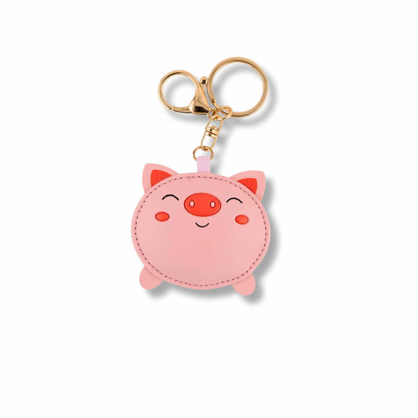 Smiling Piggy Keychain