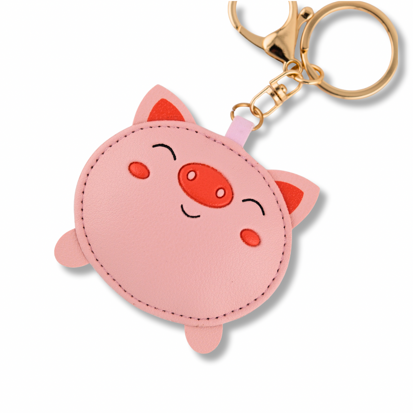 Smiling Piggy Keychain