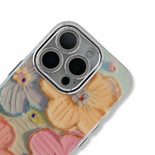 Silicone iPhone Case with Cute flowers print