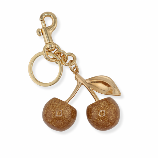 Cherry Keychain – gold