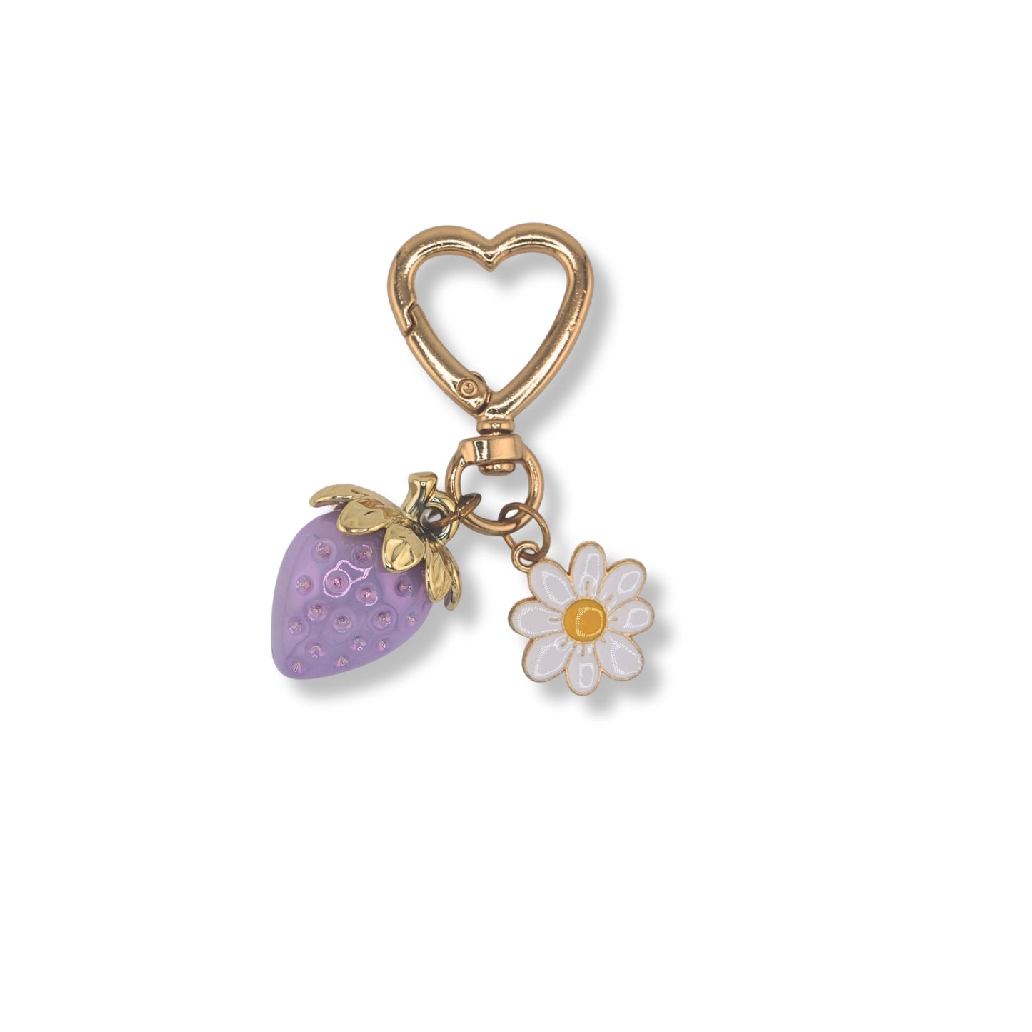 Strawberry Charm Keychain — Color/Style Variants