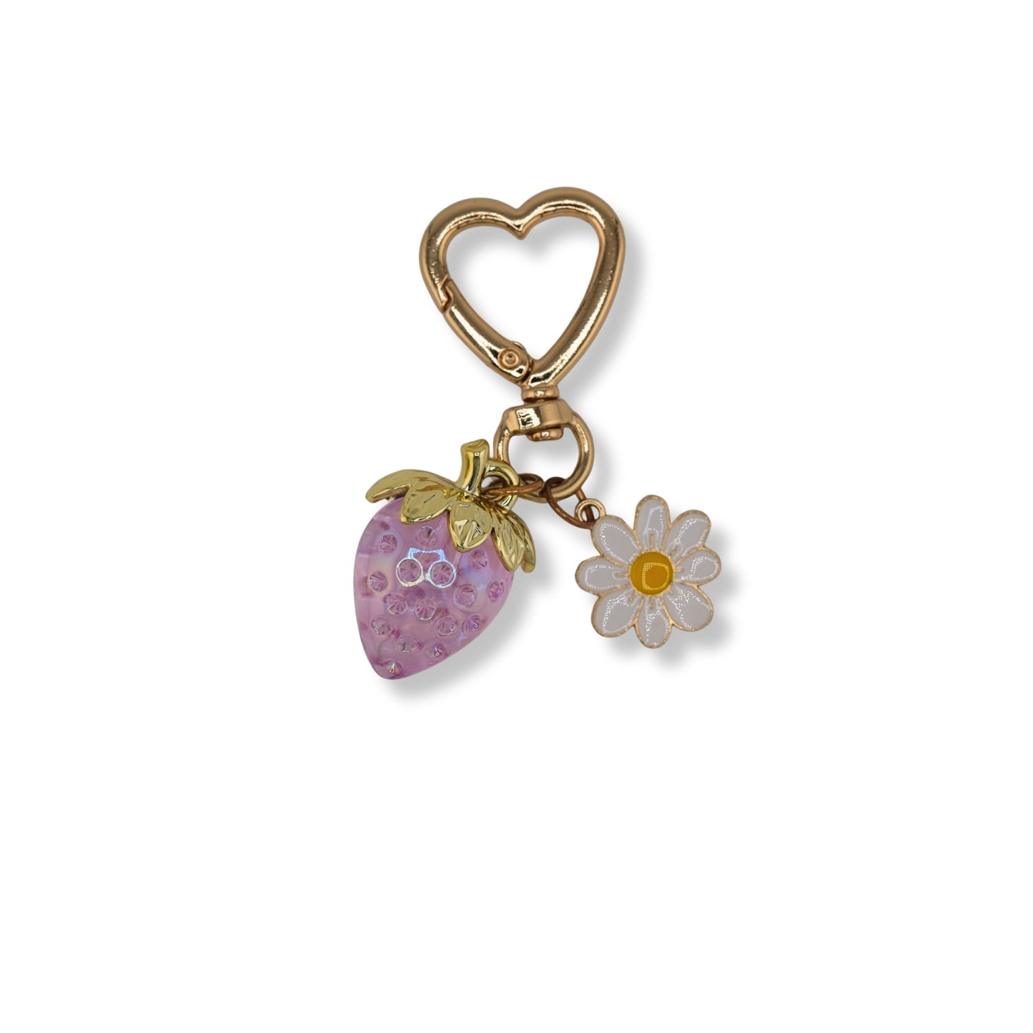 Strawberry Charm Keychain — Color/Style Variants