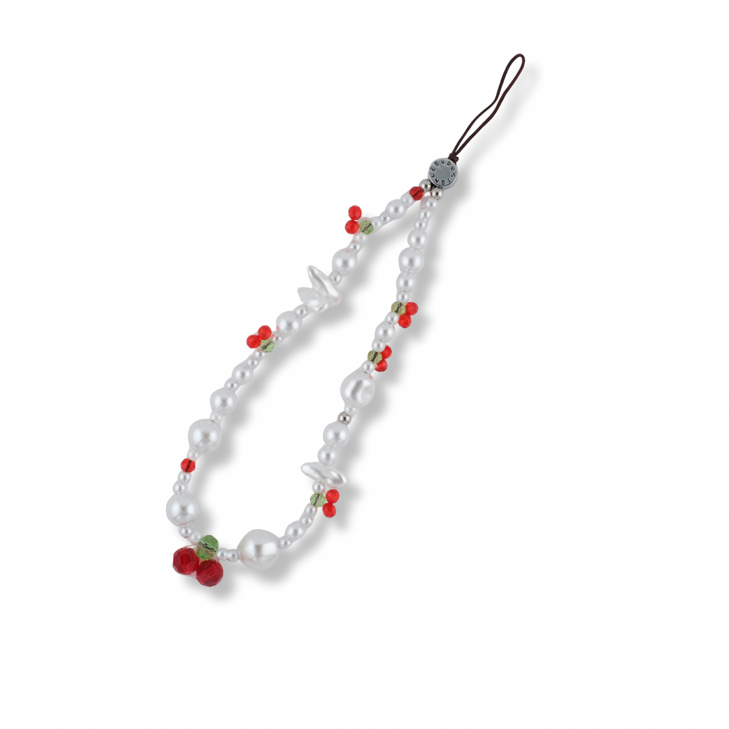 Dreamy Pearl & Cherry Keychain
