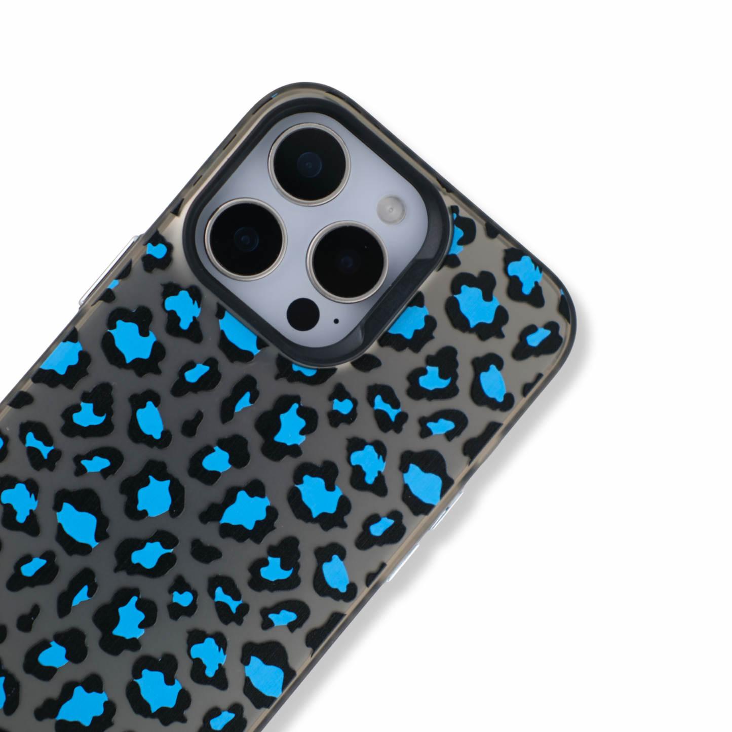 Electric Blue — Cool Grey with Blue Spots