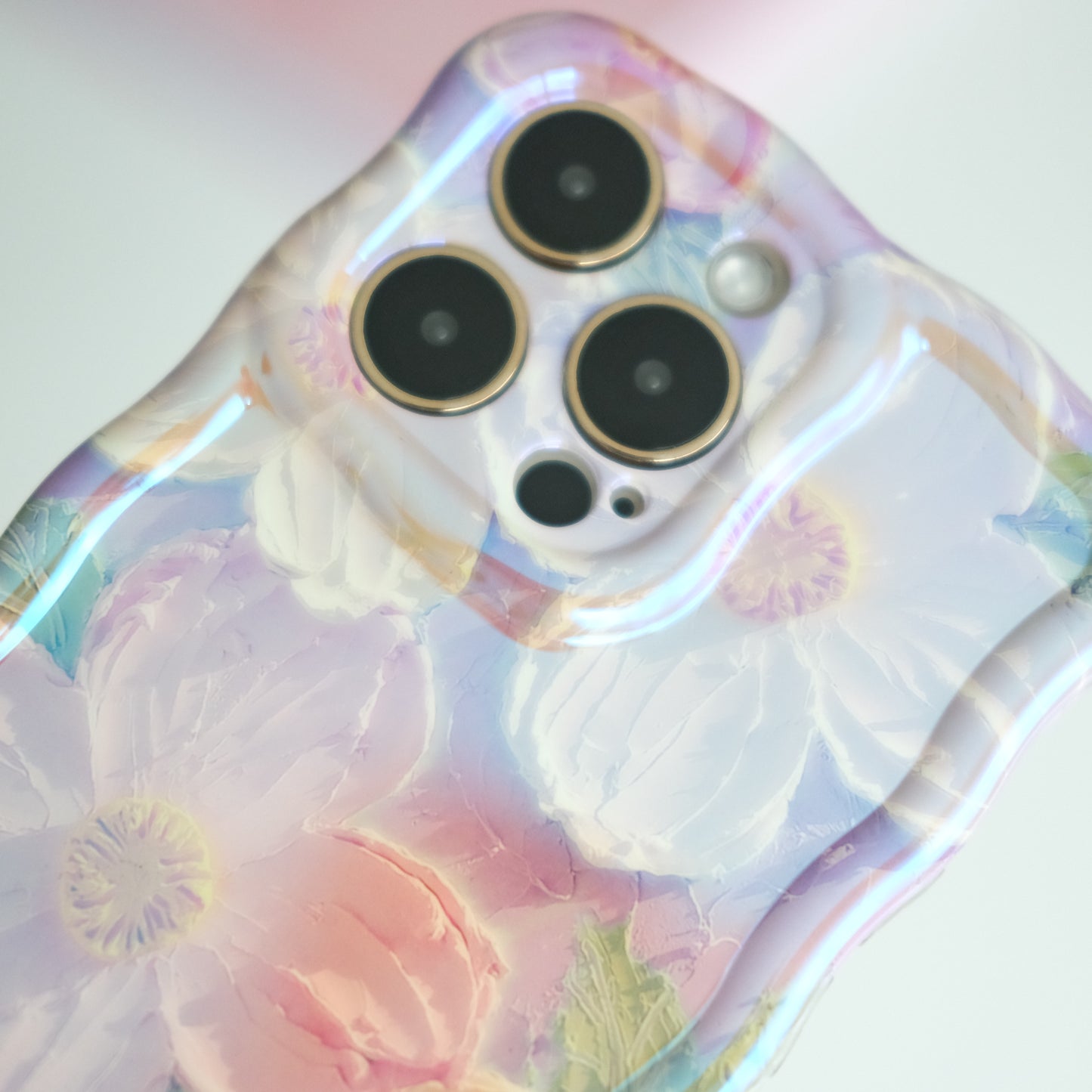 Violet Bloom Embossed Floral Case