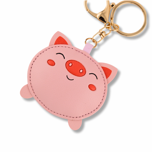 Smiling Piggy Keychain