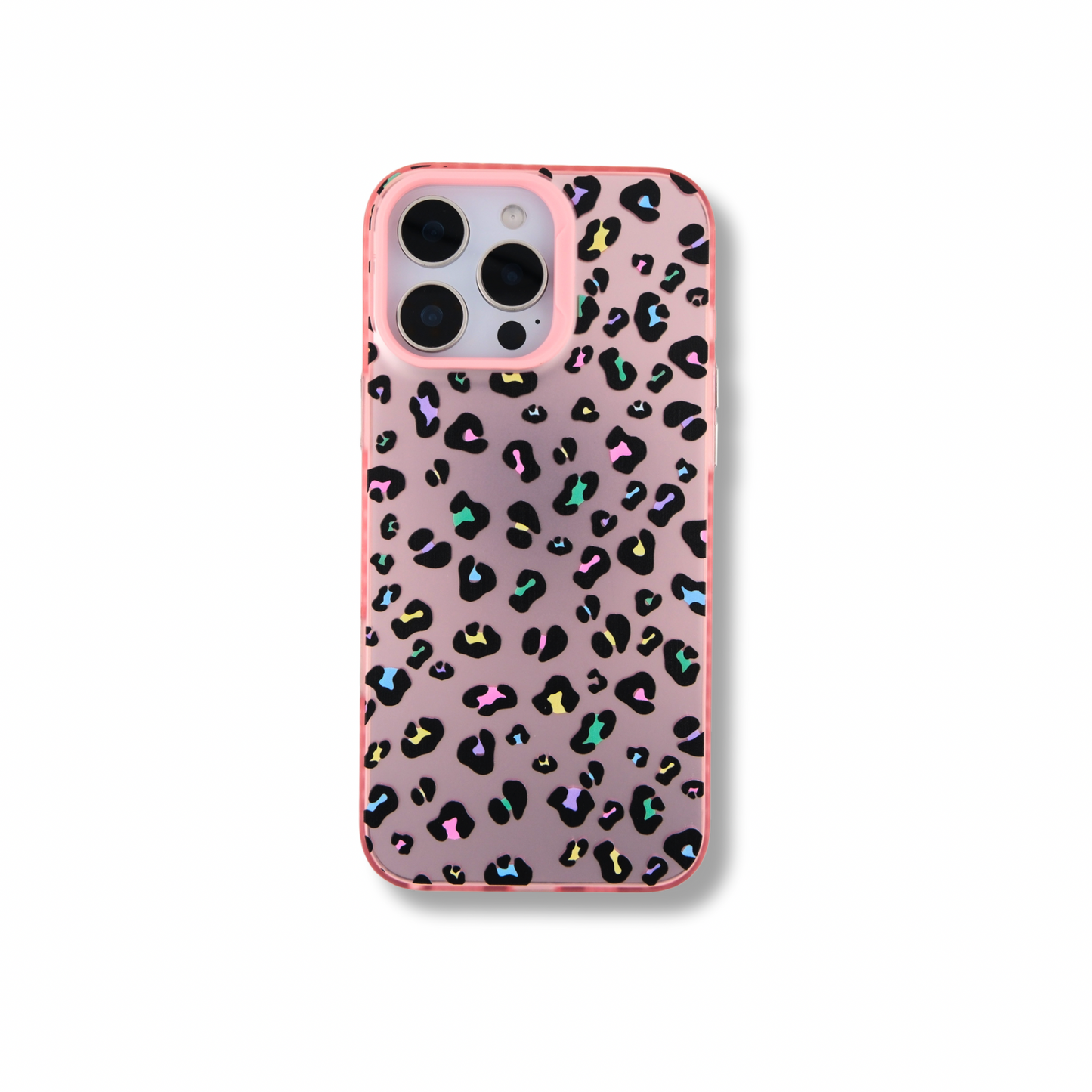 Rainbow Wild — Pink with Multicolor Leopard