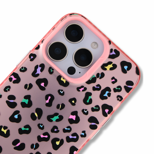 Rainbow Wild — Pink with Multicolor Leopard