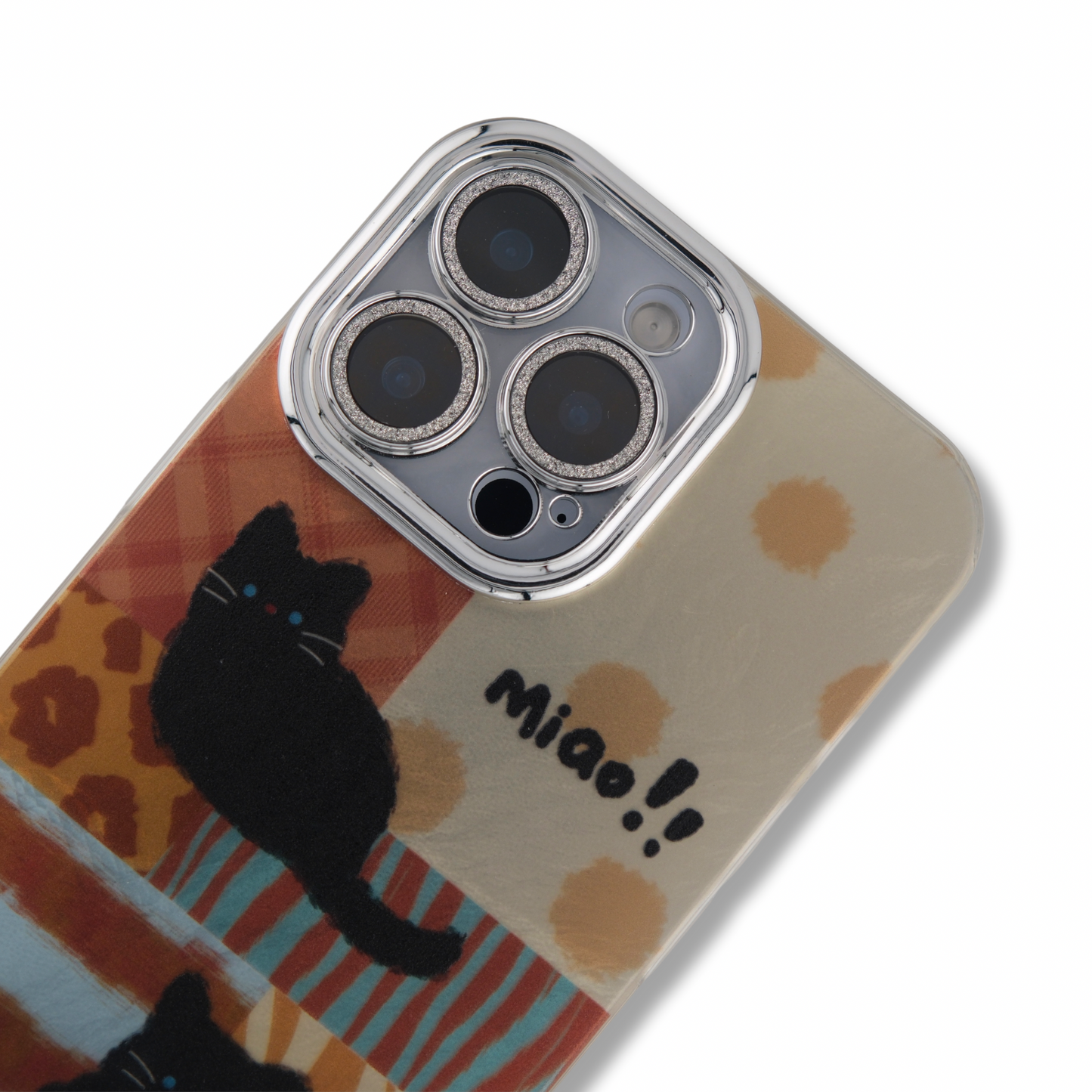 Shiny Black Cat – Cozy Metallic Vibes