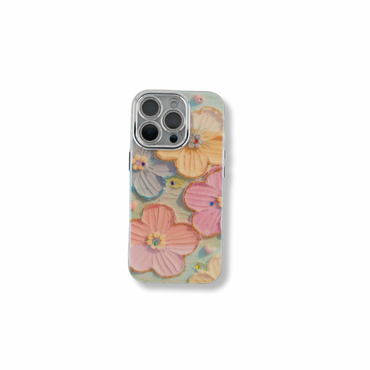Silicone iPhone Case with Cute flowers print