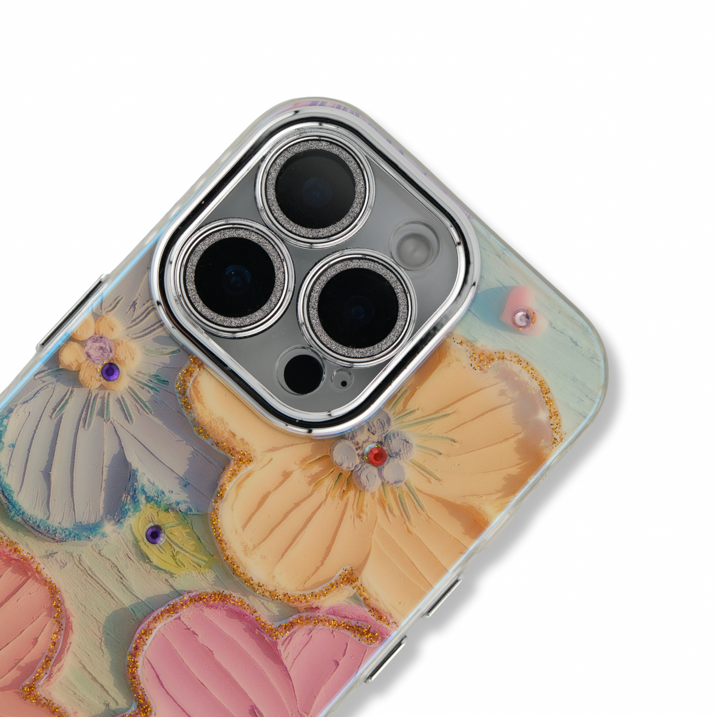 Silicone iPhone Case with Cute flowers print