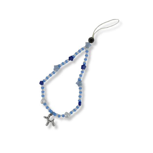 Blooming Flower & Balloon Dog Keychain