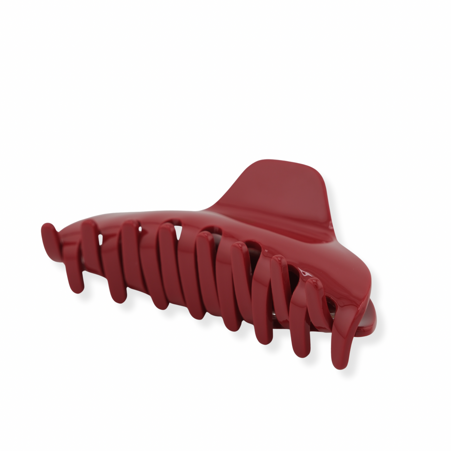 Sleek Wide Red Hair Claw