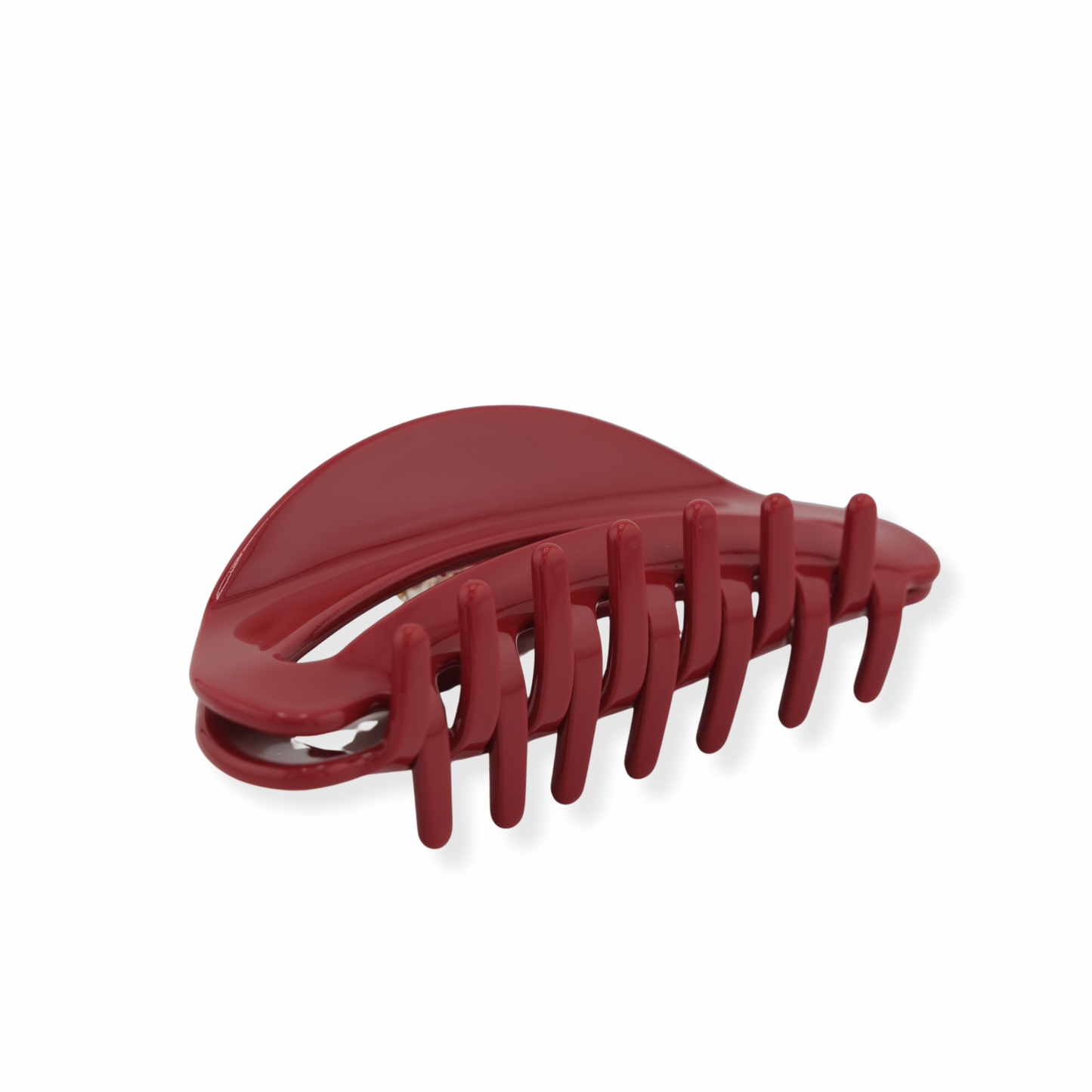 Sleek Oval Red Hair Claw