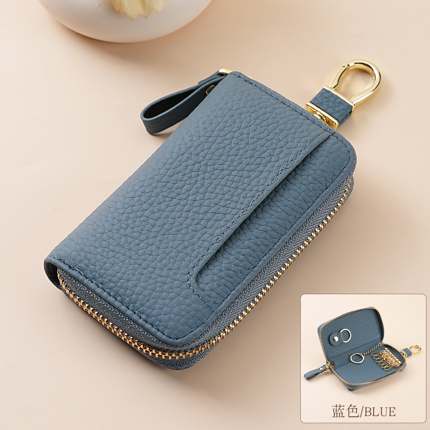 Leather Key Holder Wallet