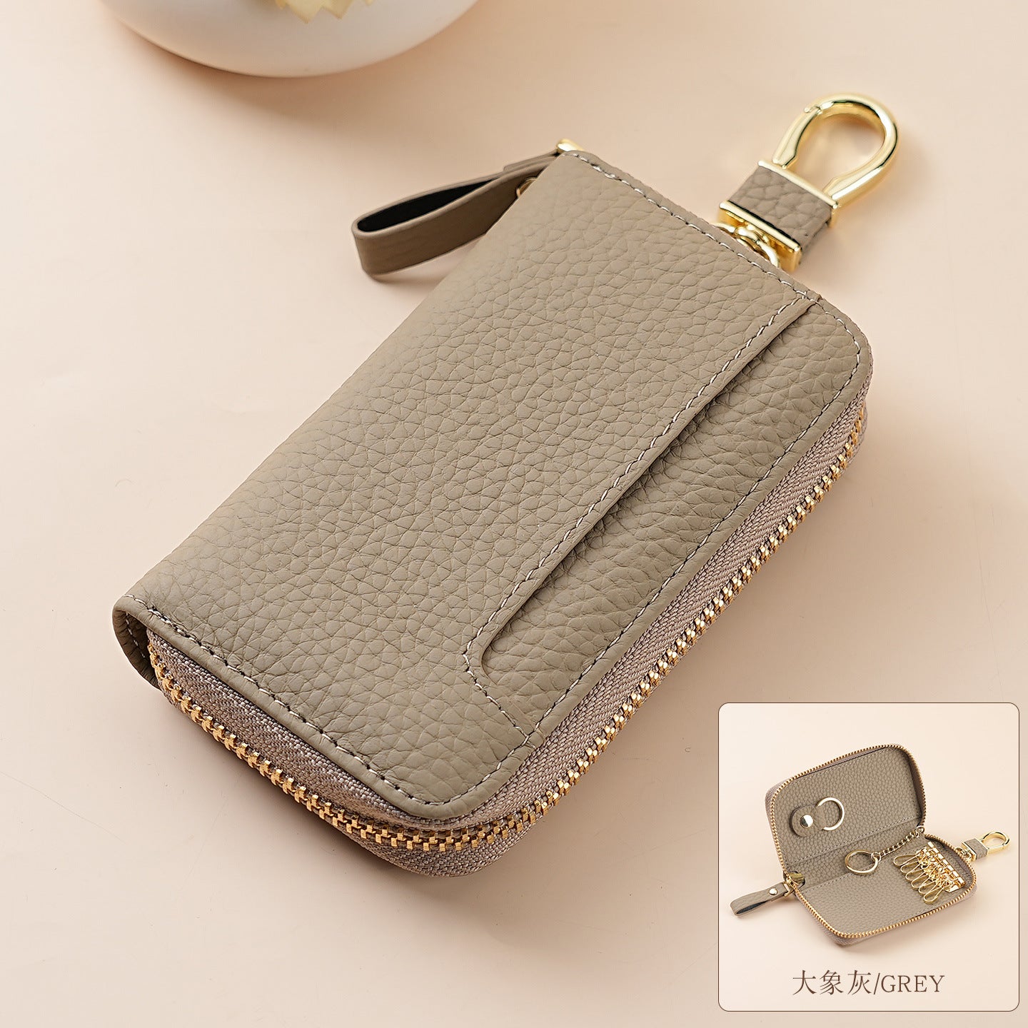 Leather Key Holder Wallet