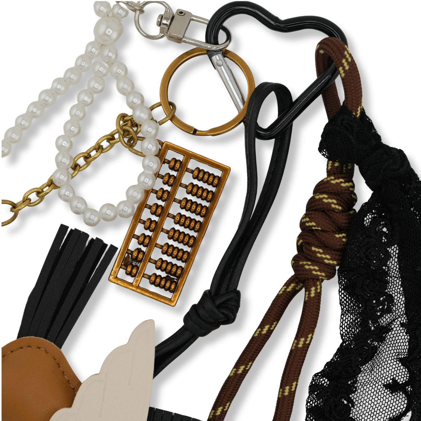Tennis Pegasus Bag Charm — Pearl Bow