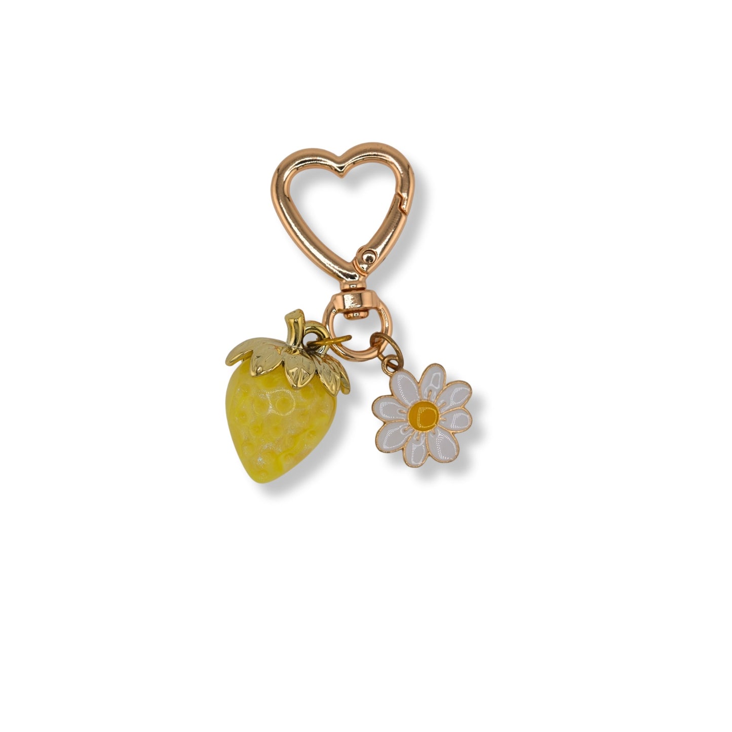 Strawberry Charm Keychain — Color/Style Variants
