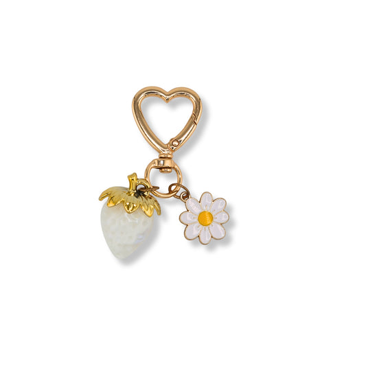 Strawberry Charm Keychain — Color/Style Variants