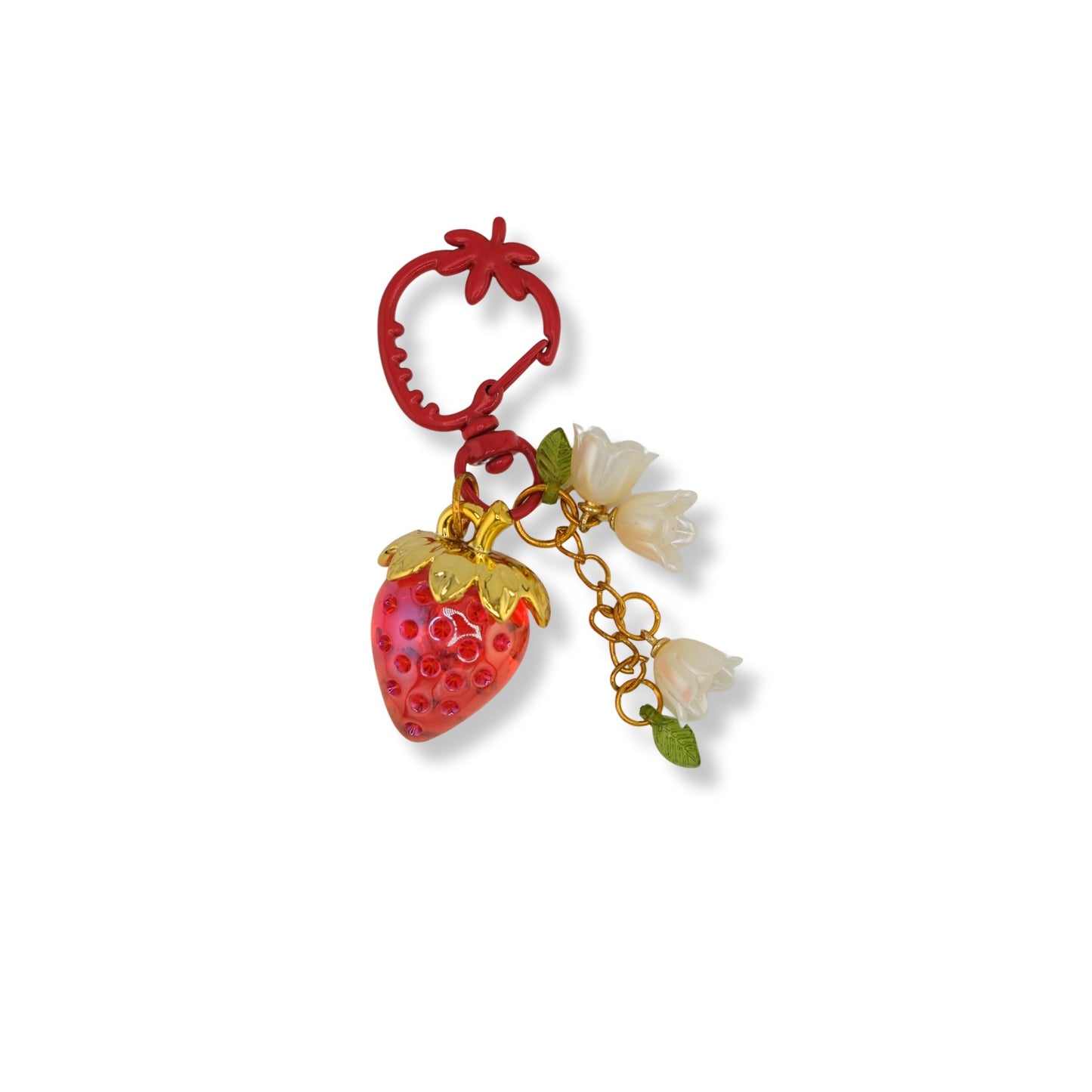 Strawberry Charm Keychain — Color/Style Variants