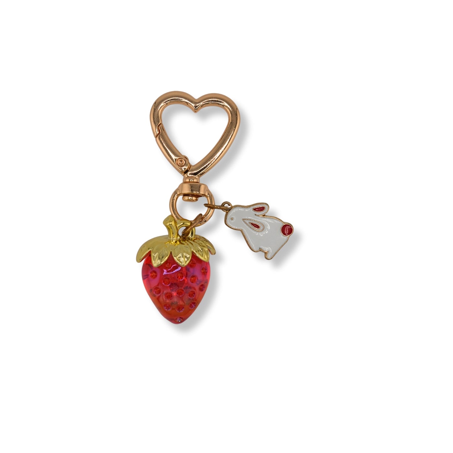 Strawberry Charm Keychain — Color/Style Variants
