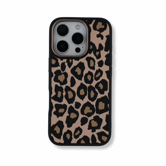 Beige Leopard Print iPhone Case (Glow in the Dark)