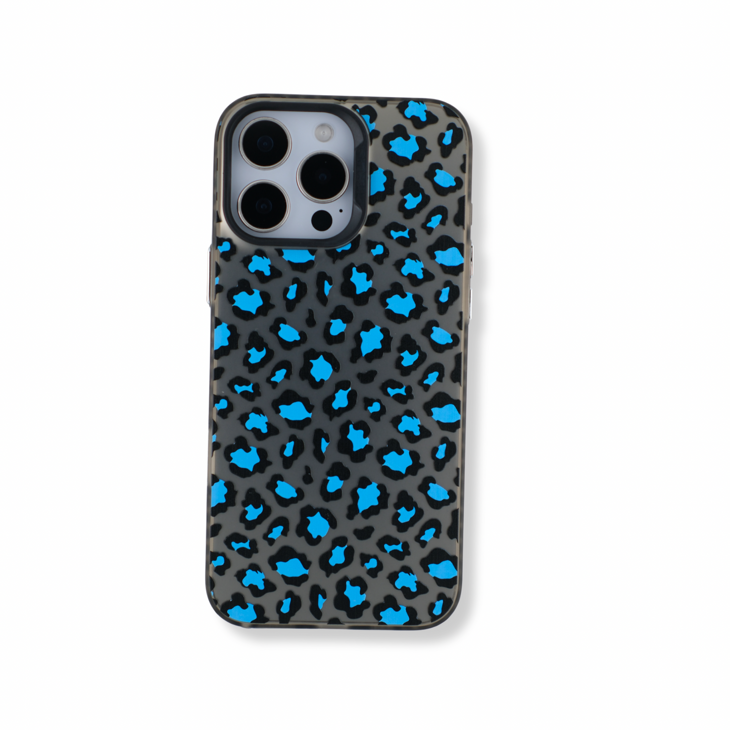 Electric Blue — Cool Grey with Blue Spots