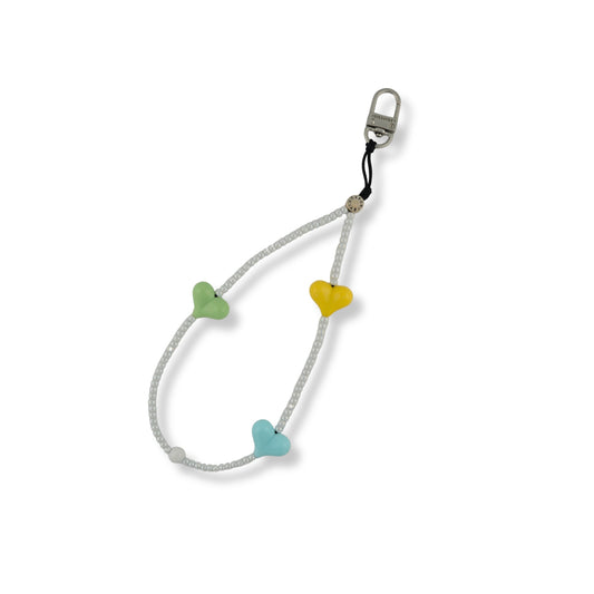 Pastel Candy Heart Keychain